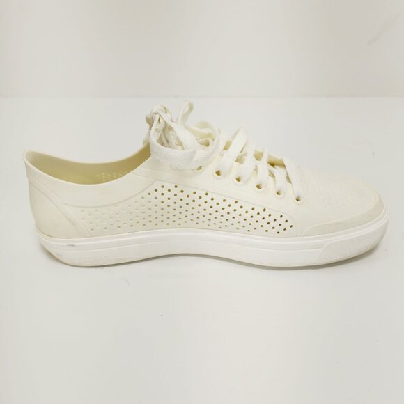 CROCS Citilane Roka Mens Size 8 M Ivory Lace Up Perforated Sneakers Shoes - Picture 8 of 14